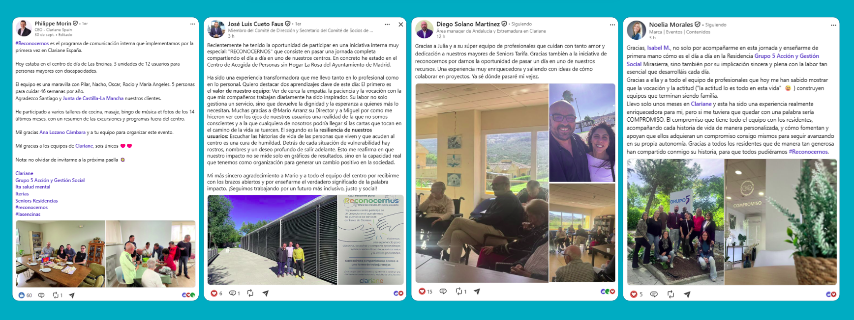 Algunos participantes han compartido sus experiencias en redes